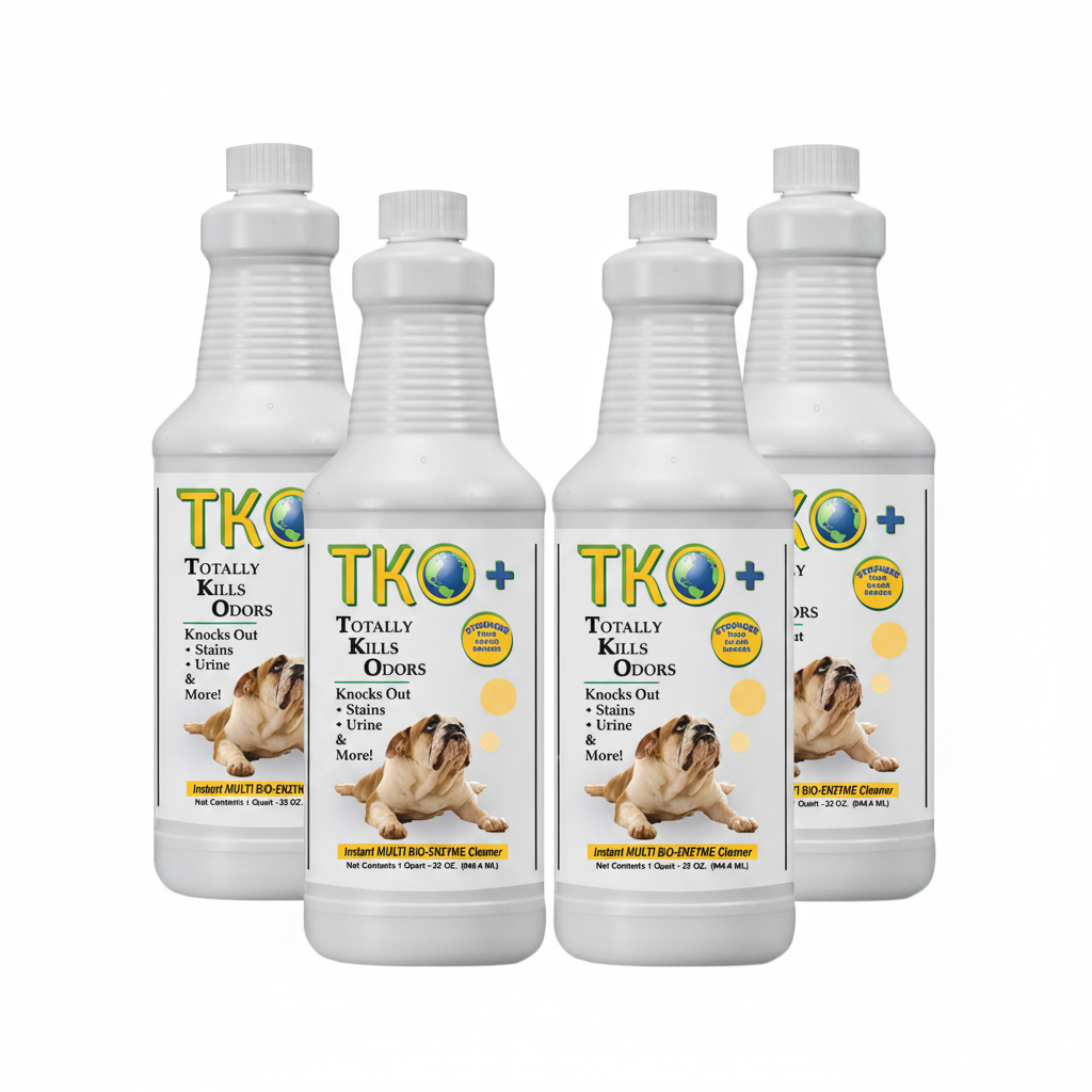 TKO+ 4 Quart Value Pack - 4 bottles staggered arrangement